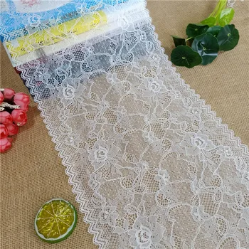 

E3070 23cm stretch and wide lace lace fabric dress pants skirt hem decoration hollow lace edge black and white accessories