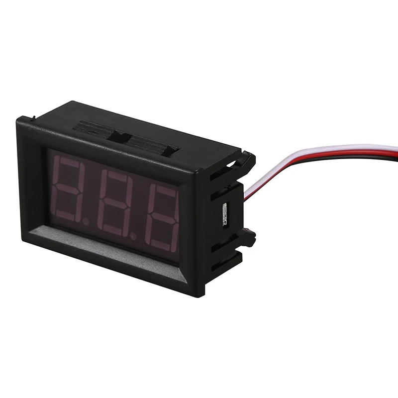 Мини вольтметр тестер цифровой напряжения батарея DC 0 30V Красный авто|Измерители
