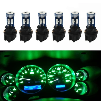 

WLJH 6x High Bright Canbus T5 LED 17 37 73 74 286 2721 4014 SMD Instrument Panel Cluster Light Bulb Lamp with PC74 Twist Socket