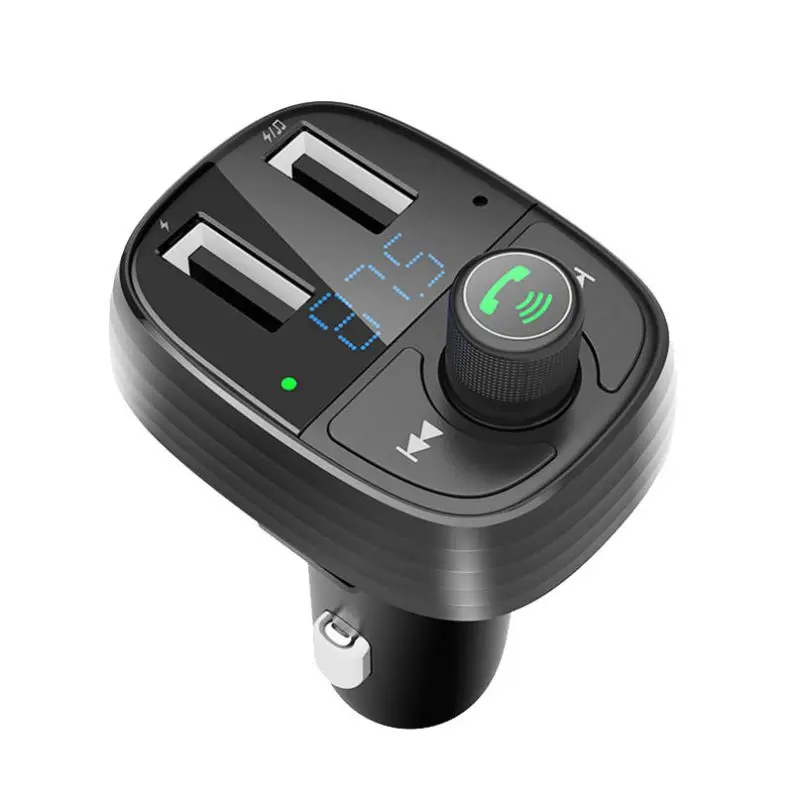 New Dual USB Charger Car Bluetooth Fm Transmitter MP3 Player Kit TF Card Quick Charge Adapter Handsfree Calling | Компьютеры и офис