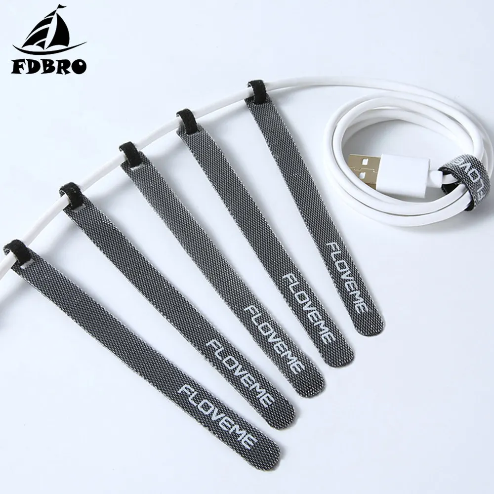 

FDBRO FLOVEME New 14cm Cable Organizer Holder Wire Winder Earphone Mouse Cord Clip Aux USB Cable Management Protector