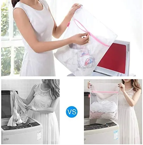 Mesh Laundry Bags for Delicates with Premium Zipper, Travel Storage Organize Bag, Clothing Washing Bags for Laundry, Blouse, Bra 6