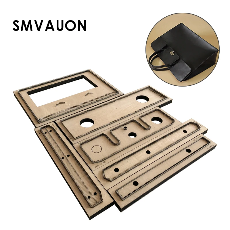 

Wooden Die Cutting Mould for DIY Leather Business Handbag, Handmade Craft Tools
