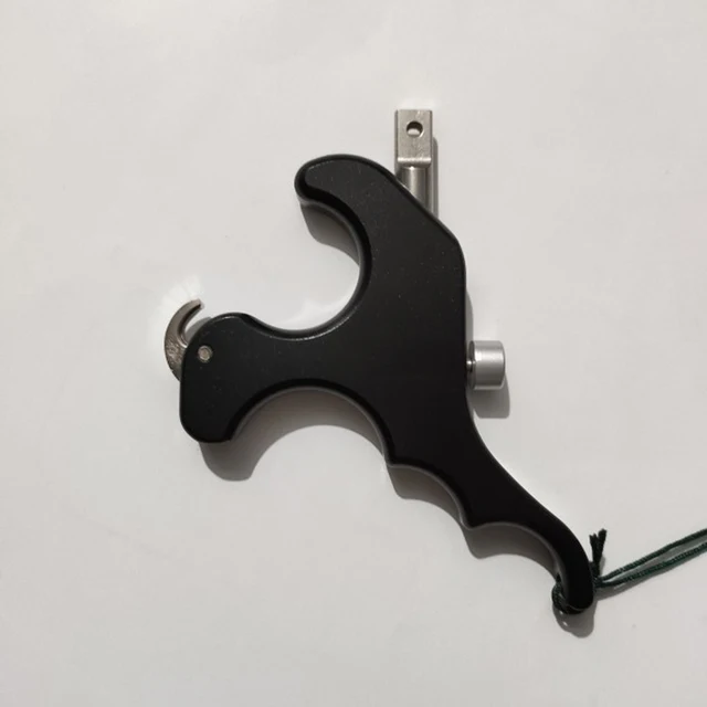  US $51.99 Black Color Fingers Stainless Steel Caliper Release with Compound Archery Hunting 