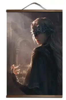 

More Style Dark Souls 2 3 Art Print canvas Poster Canvas Scroll Painting with wood