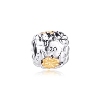 

2020 Summer Charms 925 Silver Original Fit Pandora Bracelets Sterling Four-leaf Clover Charm Beads for Women diy Jewelry
