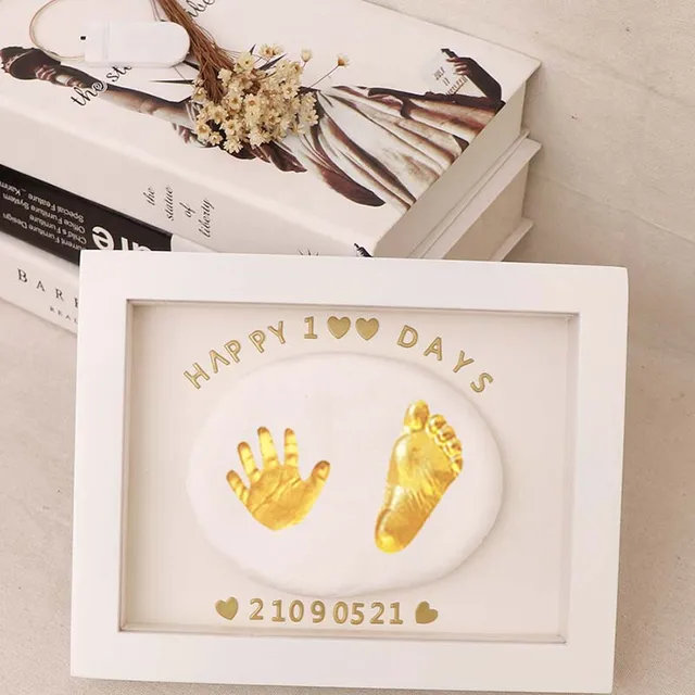 Baby Products Online - Baby Footprint Kit Handprint Photo Frame