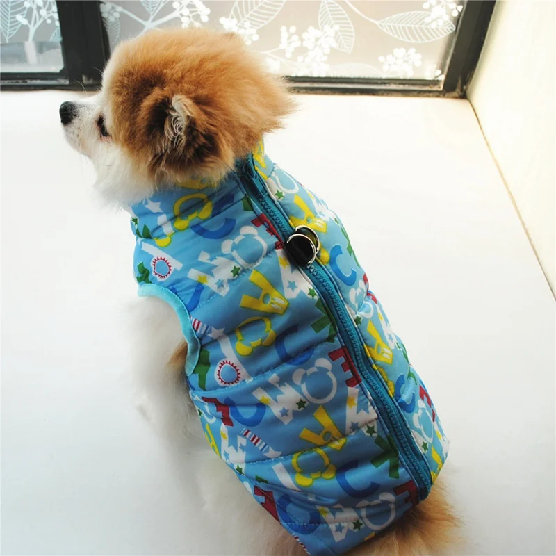 Waterproof Dog Coat Winter Puppy Winter Vest Clothes Small Dog Vest Jacket Chihuahua Yorkie Clothing Pet shop Sleeveless Zipper