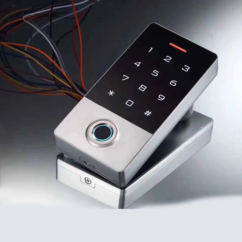 WIFI Tuya App 스마트 도어 잠금 백라이트 금속 터치 키패드 지문 125Khz RFID 카드 액세스 제어 시스템 10000 사용자 2