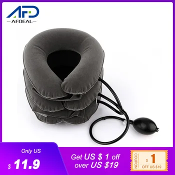 

Soft U Neck Pillow Air Inflatable Pillow Cushion Cervical Brace Neck Shoulder Pain Relax Support Massager Pillow Device Tractio