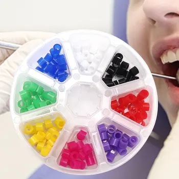 

160pcs Dental Instrument Dentist Identification Circle Universal Marker Recognition Color Code Ring Disinfection Autoclavable