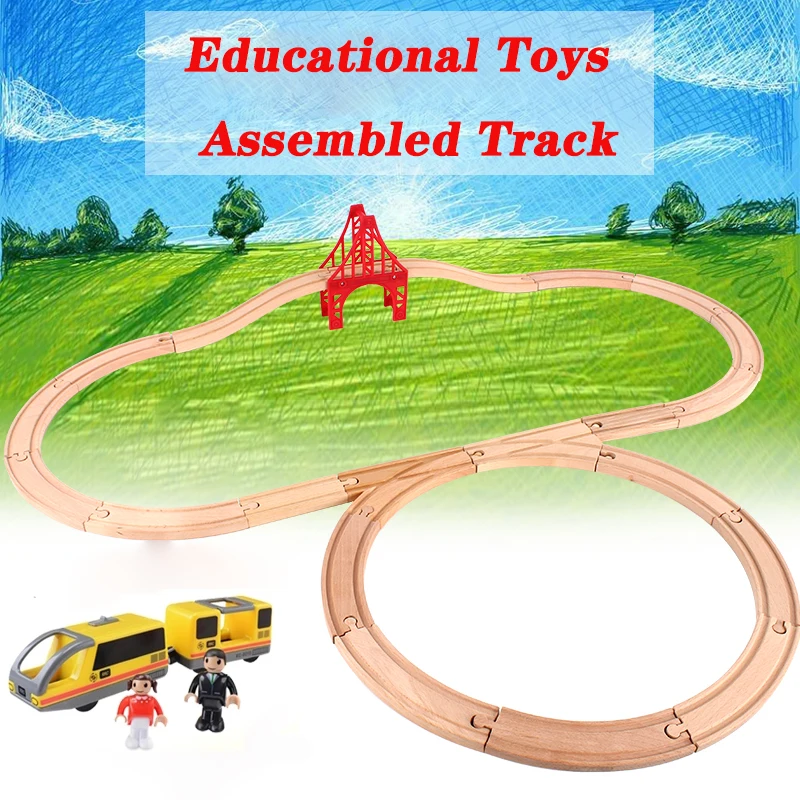 

Drop Kids Electric Train Toys Set Motorized Train Track Magnetic Train Diecast Slot Toy Fit for Wooden Train Track Railway