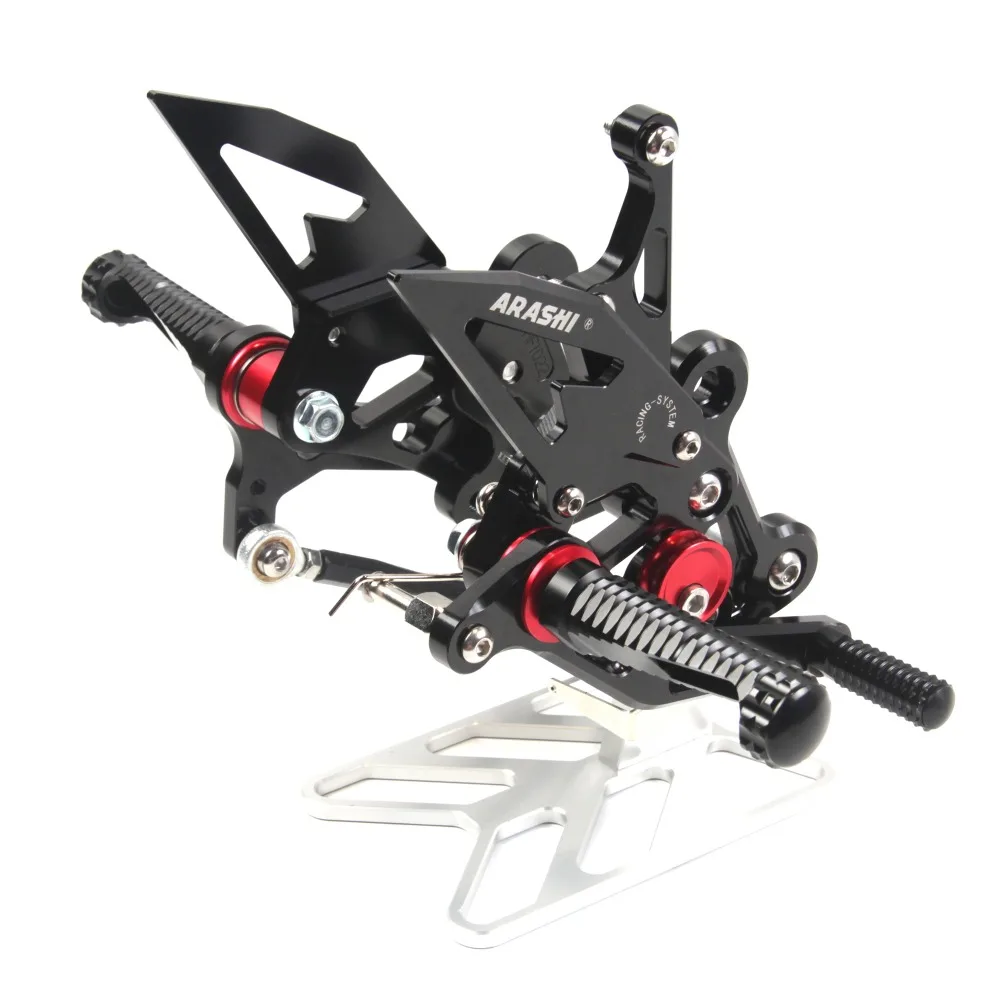 Араши Rider Rearset для SUZUKI GSXS750- Регулируемые подножки GSX-S750, 15, 16, 17, GSR 750