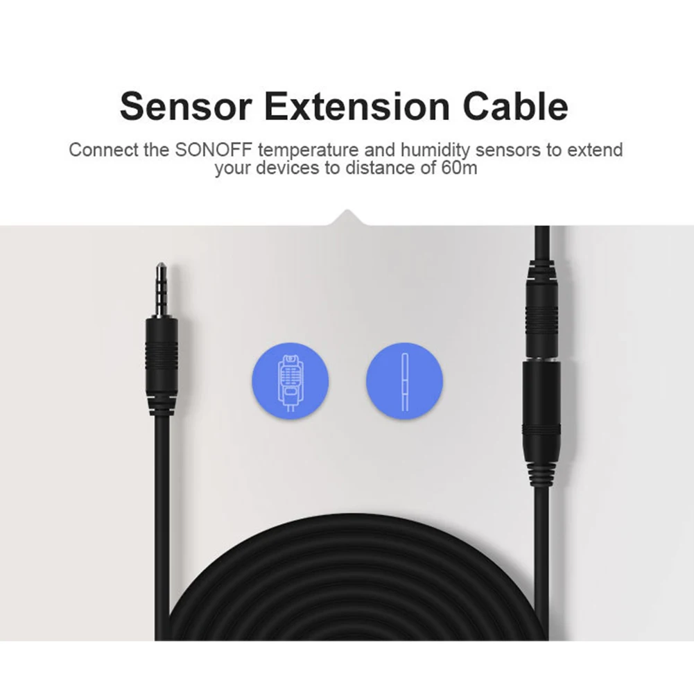 

Temperature Sensor Line Home Extension Cable Professional Accessories Connect Durable Portable High Accuracy For Sonoff DS18B20