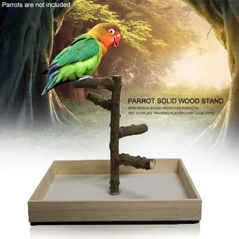 

Pet Supplies Training Playground Paw Grinding Stick Interactive For Parrots Cage Toys Climbing Bird Perch Stand Tabletop Funny