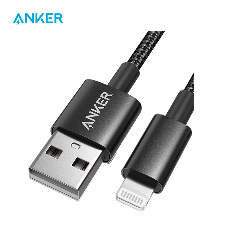 Anker 3 фута Премиум двойной плетеный нейлоновый кабель Lightning сертифицированный Apple