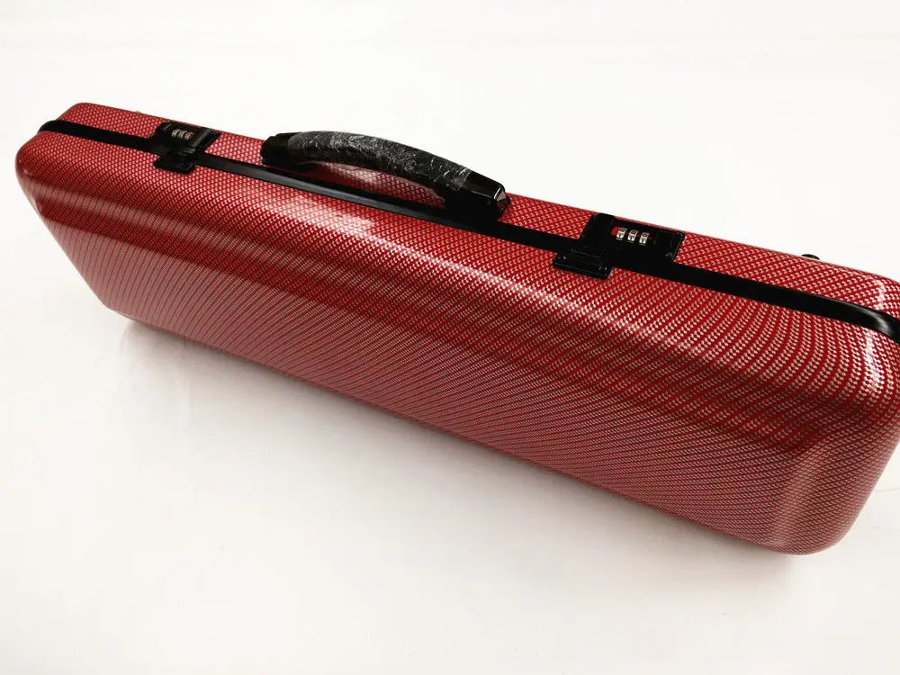 

High carbon fiber violin boxes red carbon fiber box of true carbon small DiHe band combination lock can put score