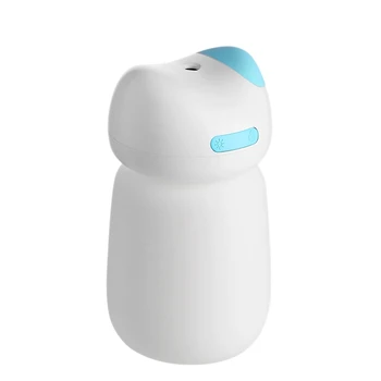 

Cartoon Air Humidifier with Night Light USB Car Office Air Mini Home Humidifier 380Ml Water Capacity Diffuser Purifier(Blue)