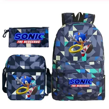 

Hot Style Canvas Sonic Backpack For Teenagers Kids Boys Children Student School Bags Travel Shoulder Bag Unisex Laptop Bag