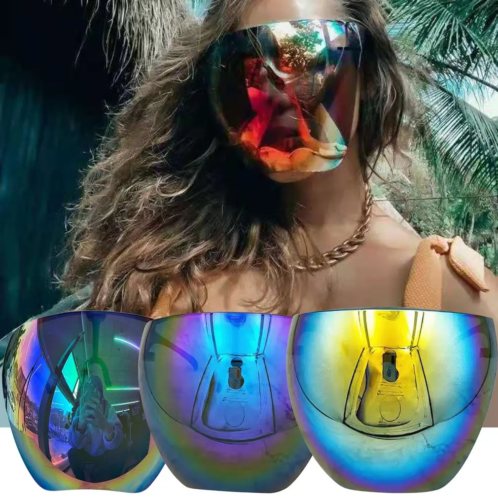 New Sunglasses Women Men Protective Faceshield Glasses Goggles Full Face  Covered Spherical Lens Anti-Spray Safety Sunglasses Men - AliExpress