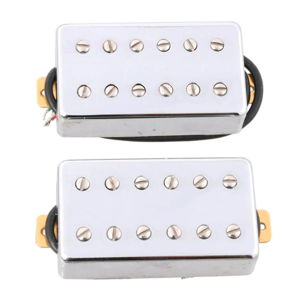 2 шт. Керамический Магнит Гитара Humbucker звукосниматель мостовой & шеи (белый)|Детали