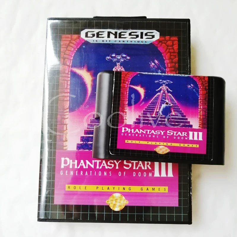 Phantasy Star 3 для 16 бит Sega Genesis/Megadrive консоль картриджа видеоигр с розничной коробкой |