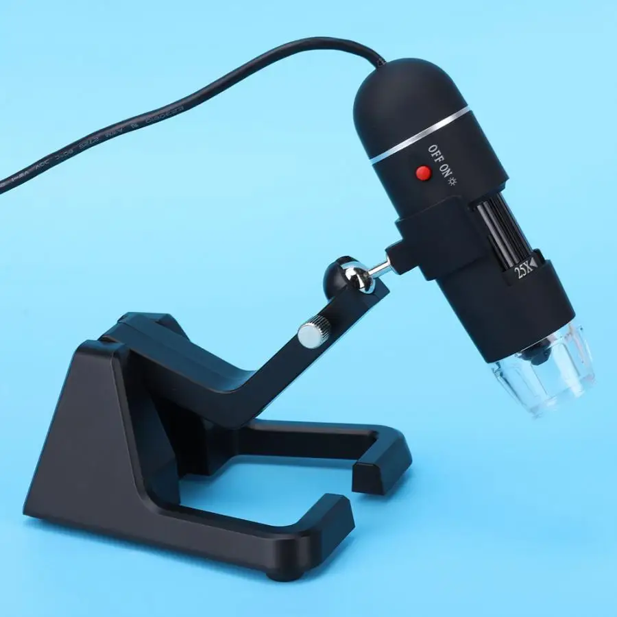 S09 25-600X мини USB цифровой микроскоп камера увеличение эндоскоп с универсальной металлической поддержкой