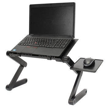 

Adjustable Aluminum Laptop Desk Ergonomic Portable folding table laptop stand for bed PC Desk Stand Table for laptop Hold Mouse