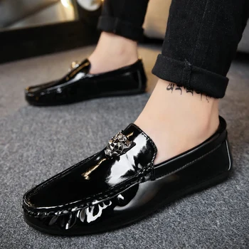 

New Arrival Light Pu Leather Waterproof Rubber Shoes For Men Lightweight Slip-On Anti-Slip Massage Sneakers Men Tenis Chaussure