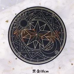 Planche à découper ronde translucide pour enfants, tableau magique, clip de compte à main, tampon en caoutchouc fait à la main, tapis d'artisanat 