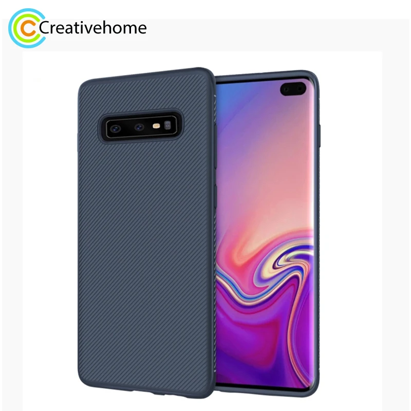 Однотонный чехол lenuo Leshen из ТПУ в полоску для Samsung Galaxy S10 / Plus E | Мобильные телефоны