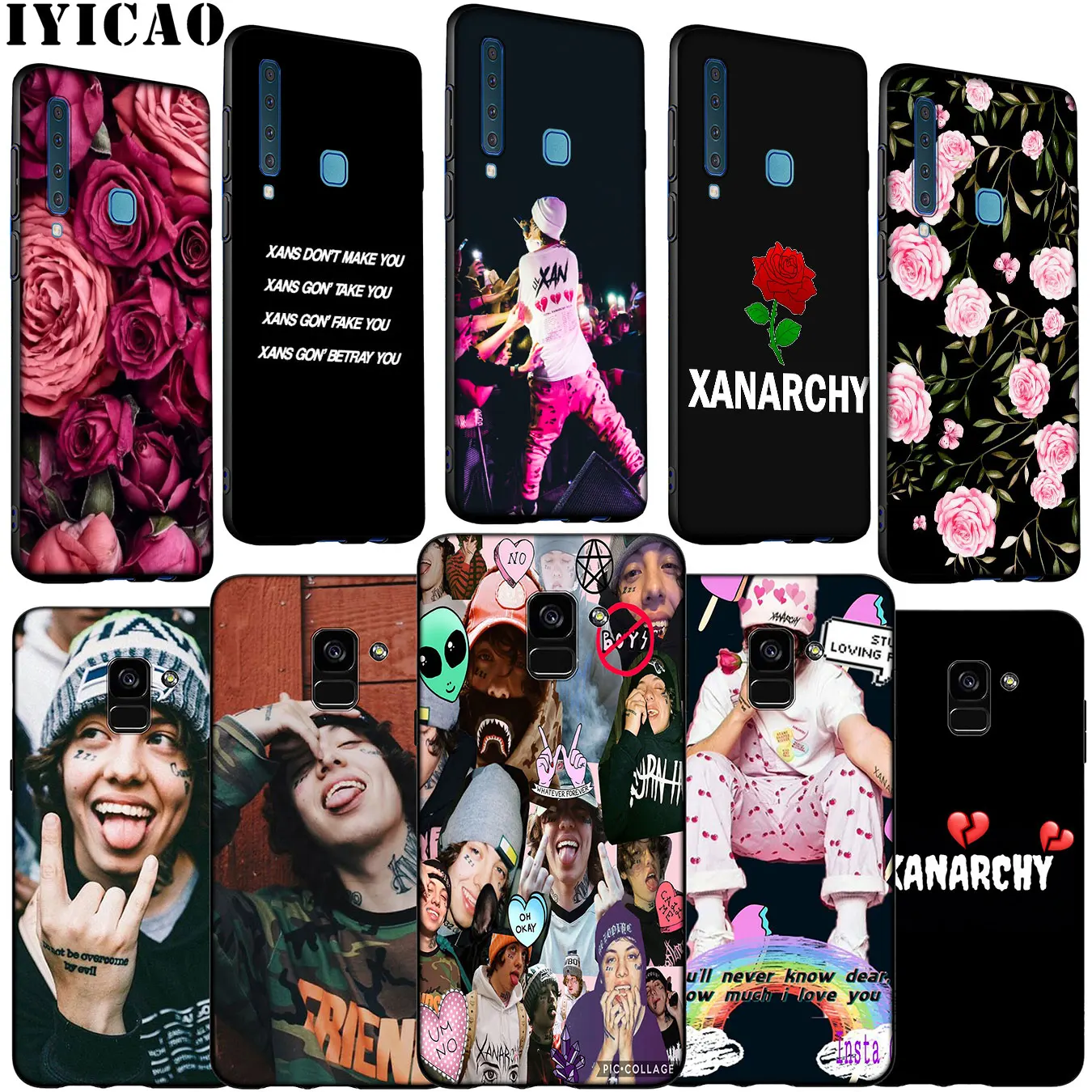 Рэп предал Xanarchy Lil xan Мягкий силиконовый чехол для телефона Samsung Galaxy A6 A7 A8 A9 2018 A3 A5