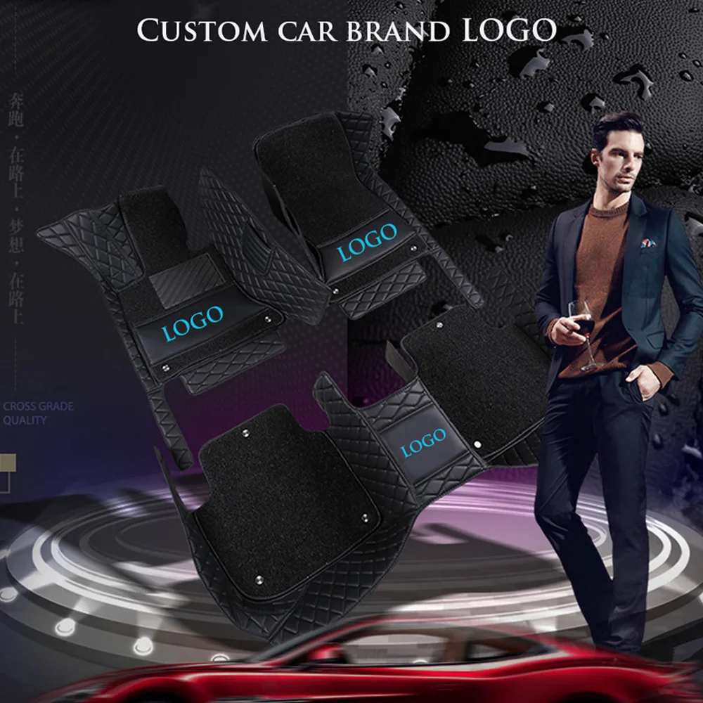 

Car floor mats with Logo/Brand Logo for Land Rover Discovery 3/4 freelander 2 Sport Range Sport Evoque 5D car styling carpet lin