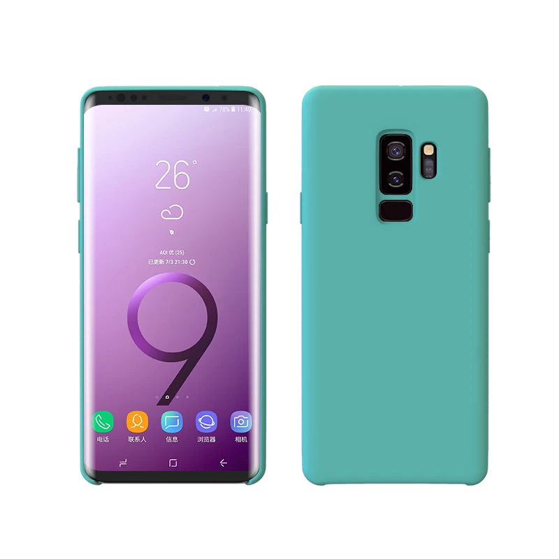 Для samsung S9 чехол мягкий силиконовый защитный чехол для samsung Galaxy S8 S9 S10 5G Plus Note 8 9 10 Pro чехол полиуретан) и силикона с откидной крышкой - Цвет: Светло-голубой