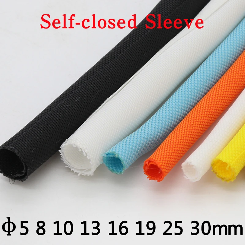 

Dia 5 8 10 13 16 19 25 30 mm Multi-color PET Self-close Expandable Braided Sleeve flexible Insulated Tube Nylon Harness Splitter
