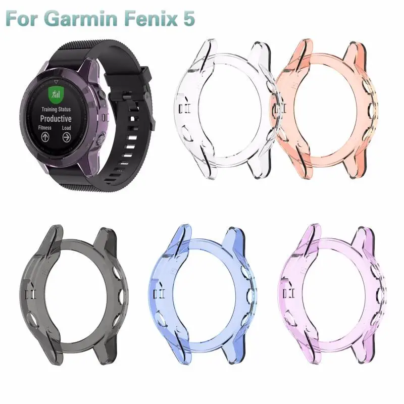 Мягкий ультратонкий прозрачный защитный чехол из ТПУ для Garmin Fenix 5 часов рамка