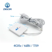 LTE 4G MIMO антенна Wifi для huawei модем zte Aircard антенны SMA Мужской TS9 двойной кабель Внешний Omni антенна Z111-W4GTSJ30