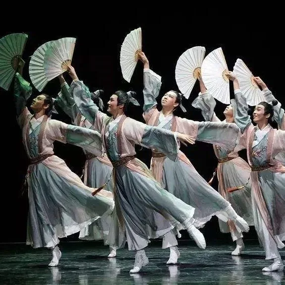 Han Dance классический танцевальный бумажный вентилятор, студенческий танцевальный реквизит, белый вентилятор Тай Чи Кунг-фу