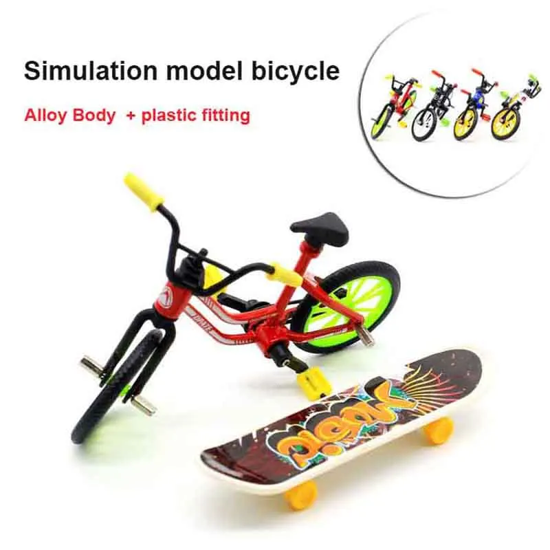

Mini Bicycle Model Flick Finger Bikes Toys for Children Boys Fun Christmas Birthday Gift Bicycle collector's pack