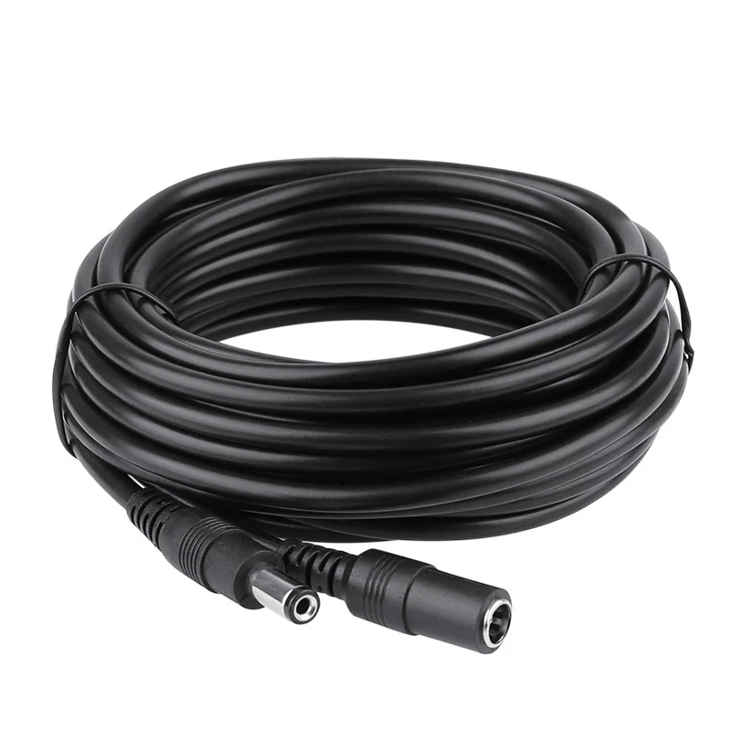 30FT 1M 5.5mm x 2.1mm 5.5/2.1mm 12V DC Male Female Extension Cable Cord 20AWG for CCTV Camera & Router 5
