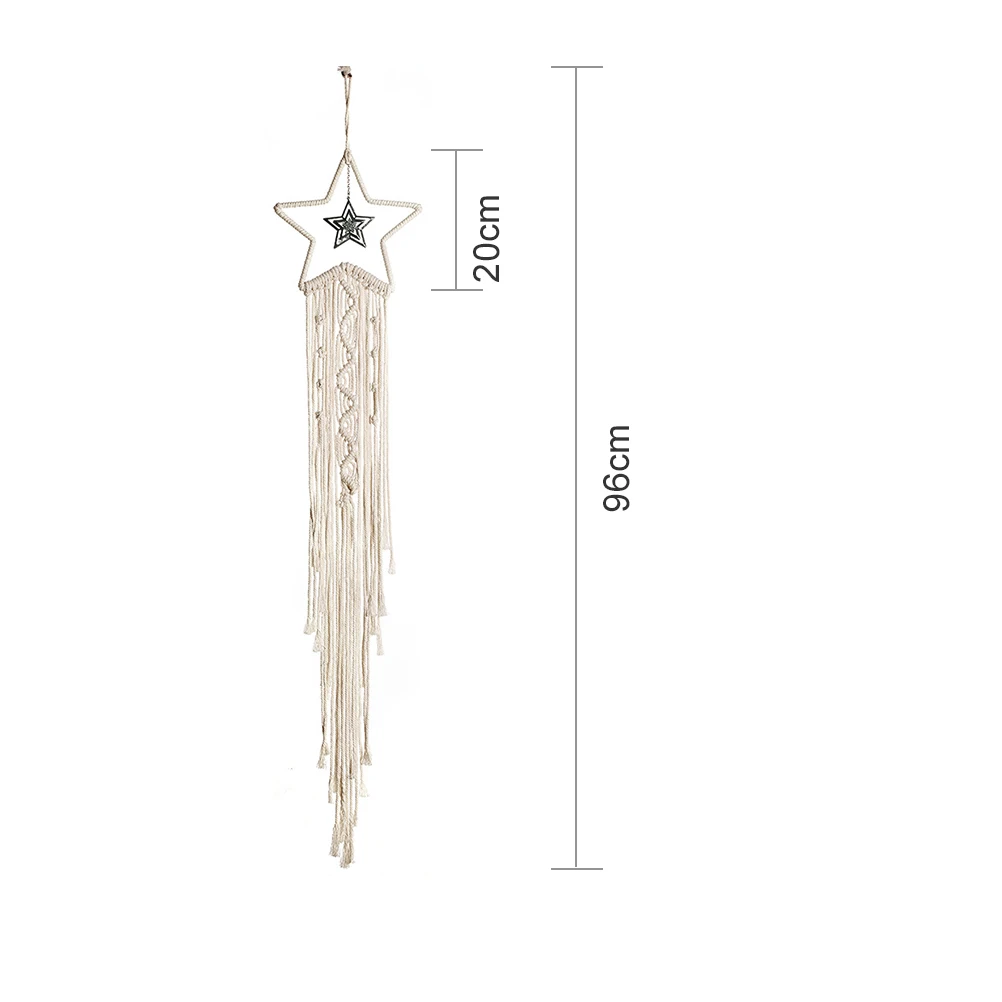 Ловец снов в форме звезды 1 шт. хлопковая веревка настенный украшение для дома