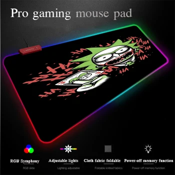 

Yuzuoan Anime Game MousePad Rick & Morty HD Office Computer Keyboard Pad LED Lighting Backlight RGB Mouse Pad Locking Thickening