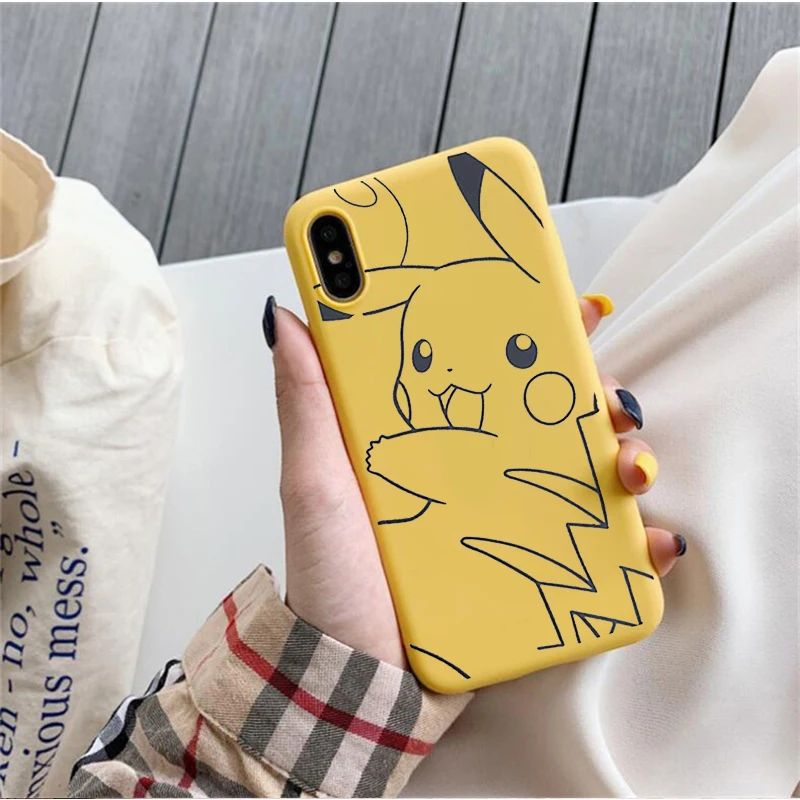 

Cartoon Pocket Monsters Phone Case For Samsung Galaxy S10 S9 S8 S7 S6 Plus Lite edge Soft Silicone Cover Coque