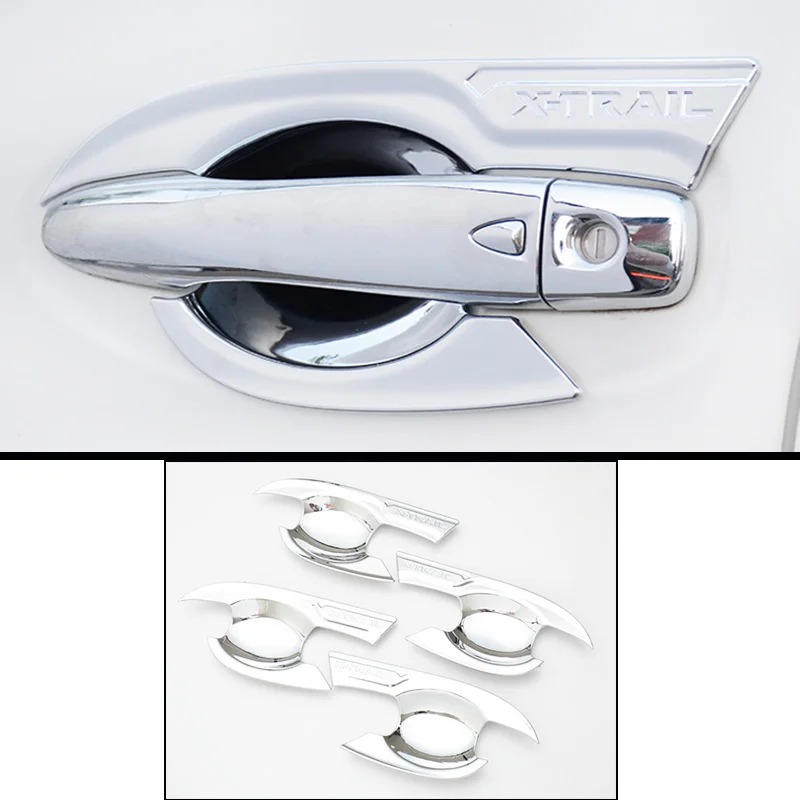 Car ABS Chrome Trim Car Door Handle Protection Cover For Nissan X Trail