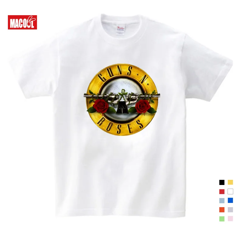 T Shirt Kids boys girls Guns N Roses Cotton Baby Tshirts Children's Infant Toddler Costume for baby boy toddler girl tops