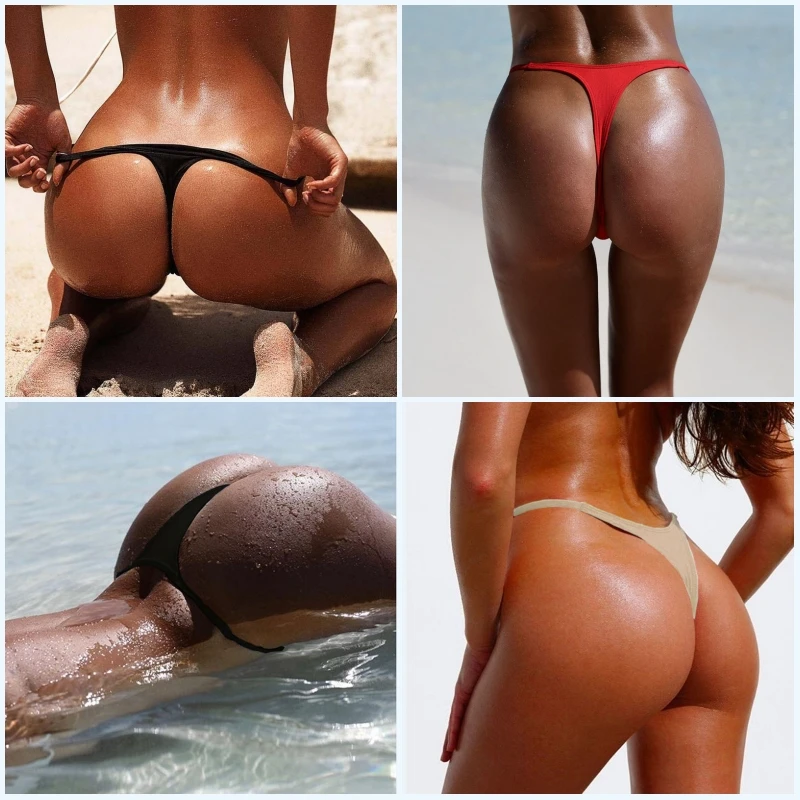 2020 сексуальные бикини стринги с высоким вырезом мини микро дно короткие женские