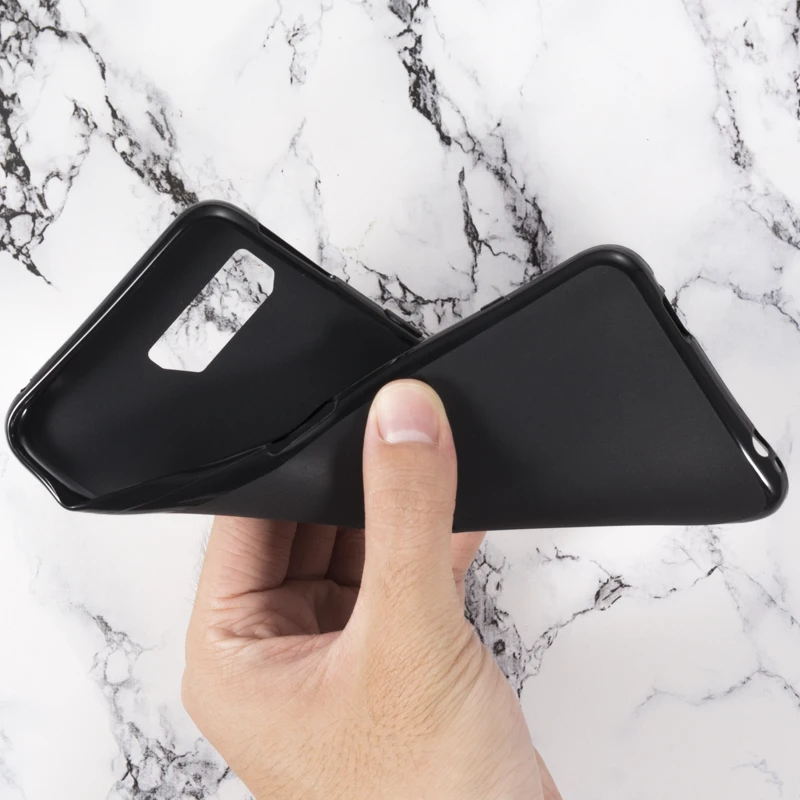 Black Soft Silicone Деревянный зернистый чехол для телефона из искусственной кожи для Asus ROG Phone 2 ZS660KL флип чехол для Asus ZS660KL бизнес Чехол Мягкий силиконовый чехол - Цвет: Black Soft Silicone