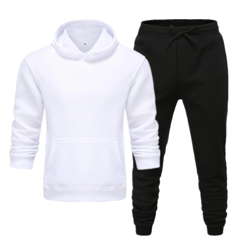 Customized Print Logo Tracksuit Set Hoodies+Pants Sportwear Comfortable Unisex Streetwear Pullovers Jogging Tracksuit