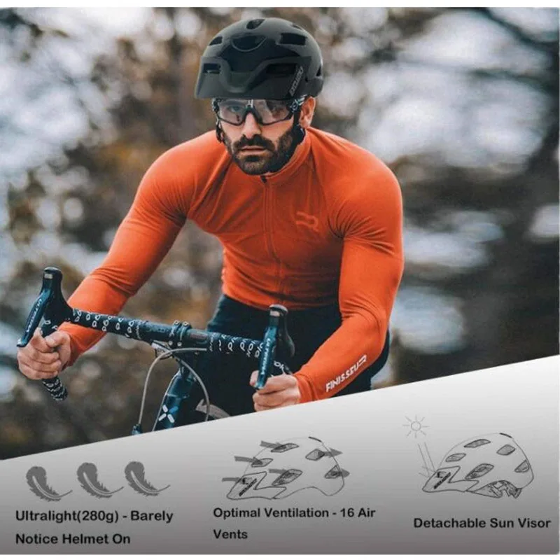 Велосипедный шлем excluky Mtb городской для велосипеда светодиодный светильник