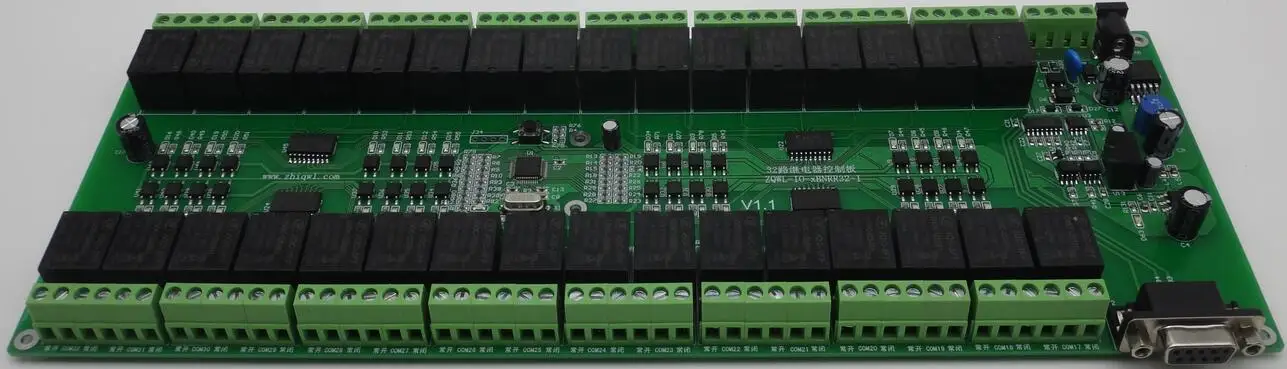 32-way Панель управления реле/RS485 232/Modbus RTU/связи изоляции промышленный Класс